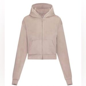 Skims Velour Hoodie in Dusk